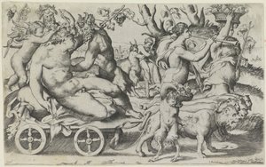 Triomf van Bacchus by Giulio Bonasone