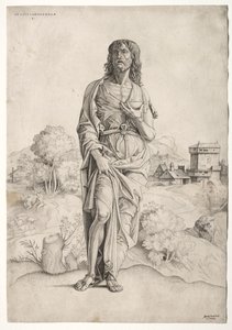 Vaftizci Yahya, c. 1505. by Giulio Campagnola