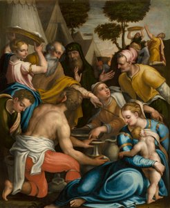 SS Sacrament Şapeli, Birinci açıklık kuzey tarafı, Giulio Campi, Manna Koleksiyonu 1569