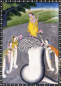 Krishna Hydra Başlı Yılanı Bastırıyor, c.1790 by Giulio Carlini