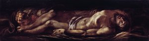 İsa'nın Deposition of Christ (Ölü Mesih) Tablosu Giulio Cesare Procaccini (1574-1625) Genes, Musei di Strada Nuova (eski Palazzo Rosso) İtalya by Giulio Cesare Procaccini