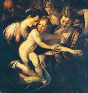 Aziz Catherine'in mistik evliliği by Giulio Cesare Procaccini