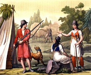 Korsanlar ve kadınlar flörtöz: korsan Jack Rackham, daha çok Calico Jack (? -1720) olarak bilinen Red veya John Rackham