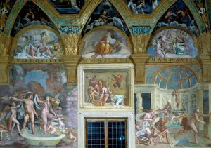 İlahi Aşkların Tasvirleri, Sala di Psiche by Giulio Romano