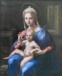 madonna ve çocuğu by Giulio Romano