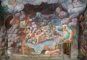 Sala dei Giganti, devlerin Jüpiter yıldırımları tarafından yok edilmesinin detayı, 78482