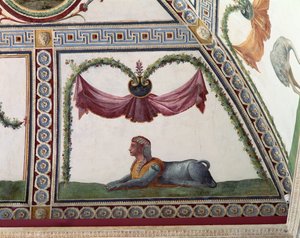Cupid Frizinin Camera con Fregio di Amorini Odası, bir sfenksin detayı, 1520