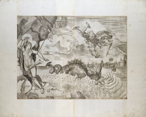 Perseus ve Andromeda by Giulio Sanuto