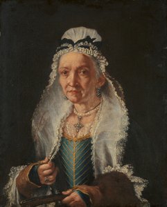 Yaşlı Bir Kadının Portresi by Giuseppe (1655-1743) Ghislandi