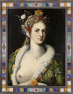 Fahişe Flora, 1590 civarı by Giuseppe Arcimboldo