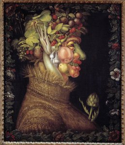 Yaz. Mevsimler hakkında alegori. Giuseppe Arcimboldo