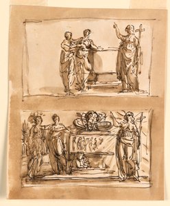 Lahit ve Alegorik Figürler by Giuseppe Barberi