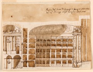 Perugia'da bir Tiyatro Bölümü by Giuseppe Barberi
