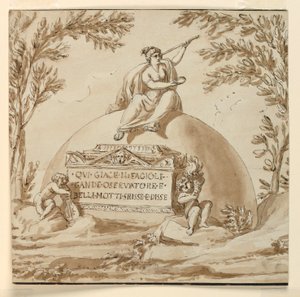 Gökbilimci Giovanni B. Fagiuoli için Kabir Anıtı by Giuseppe Barberi