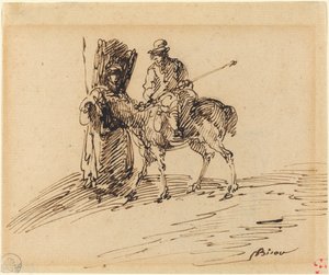 Köylü ile Süvari by Giuseppe Bernardino Bison