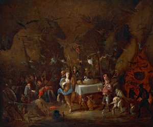 Cadılar buluşuyor, Giuseppe Bernardino Bison (1762-1844), tuval üzerine yağlı boya, İtalya