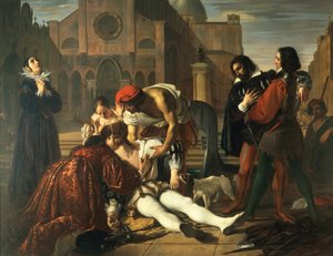 Lorenzino de 'Medici cinayeti, Giuseppe Bezzuoli (1784-1855), Detay
