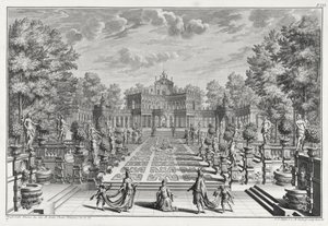 Johann Andreas Pfeffel (1674-1748) tarafından oyulmuş Architectus Theatralis Primarius