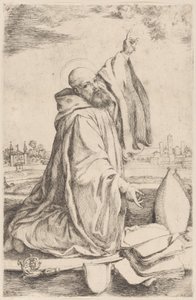 Benediktin tarikatının aziz bir piskoposu..., 1620-30.