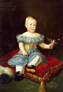 Prens Louis, Bourbon-Two Sicilya, Aquila Kontu'nun çocukken portresi (Napoli