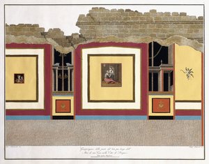 Bir Pompei Atriyumunun en uzun duvarının büyük kısmı by Giuseppe Chiantarelli