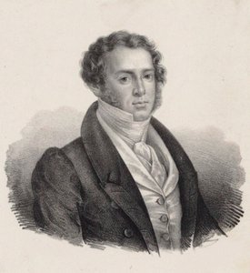 Besteci Saverio Mercadante 1795-1870 portresi. by Giuseppe Gozzini