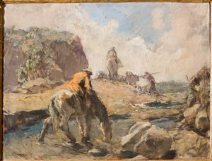 Ford (kontrplak üzerine yağ) by Giuseppe Graziosi