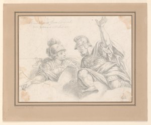 İki Romalı Asker Konuşuyor by Giuseppe Longhi