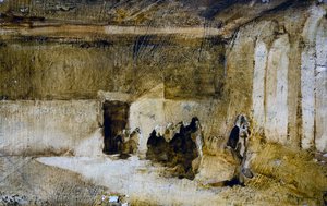 Dönem oturma odası, 20. yüzyıl (karton üzerine yağlıboya) by Giuseppe Maggi