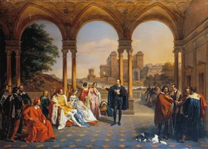 Este Evi mahkemesinde Torquato Tasso by Giuseppe Mancinelli