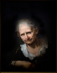 Dua eden yaşlı kadın by Giuseppe Nogari