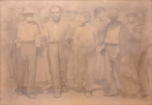 Dördüncü Devlet için Çizgi Film by Giuseppe Pellizza da Volpedo
