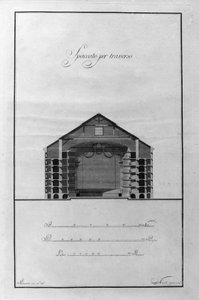 La Scala Tiyatrosu Mimari Kupası Giuseppe Piermarini (1734-1808) tarafından 1776-1778 Milano, İtalya (Piermarini, Milan, İtalya tarafından tiyatro alla Scala