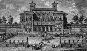 Kumarhane ve Villa Borghese, Roma yakınlarında, 18. yüzyıl.