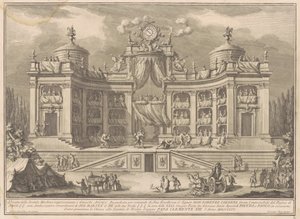 1766 Çini için Seconda Macchina: Atletik Oyunlar için Bir Tiyatro by Giuseppe Vasi, after Giuseppe Palazzi, after Paolo Posi