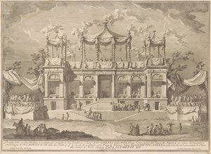 1770 Çini için Seconda Macchina: Balık Pazarı Portico