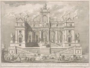 1764 Çini için Prima Macchina: Bir Capitol Binası by Giuseppe Vasi, after Tommaso Catrani, after Paolo Posi