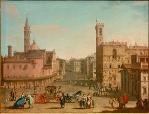 Piazza San Floransa by Giuseppe Zocchi