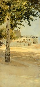 Paris yakınlarında, Giuseppe de Nittis, tuval üzerine yağlı boya by Giuseppe or Joseph de Nittis
