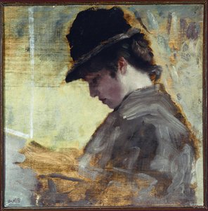 İngiliz Kızı (tuval üzerine yağlı boya by Giuseppe or Joseph de Nittis