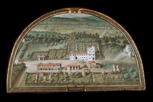 Livorno, İtalya (Tempera) yakınlarındaki Villa di Colle Salvetti