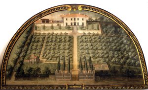 Giusto Utens (16. yüzyıl) tarafından Villa di Marignolle.