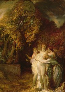 Diana ve Acteon (tuval üzerine yağlı boya) by Glyn Warren Philpot