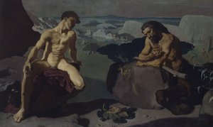 Melampus ve Sentor by Glyn Warren Philpot