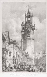 Antik Fransa, Normandiya'da Pitoresk ve Romantik Yolculuklar: Tour du Gros-Horlage, Évreux by Godefroy Engelmann