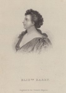 Elizabeth Barry, İngiliz aktris (gravür)