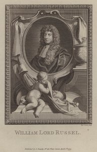 William Russell, Lord Russell, İngiliz politikacı (gravür) by Godfrey (after) Kneller