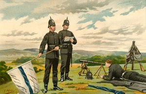 1. Middlesex Victoria Tüfekleri - Gönüllüler, 1890. by Godfrey Douglas Giles