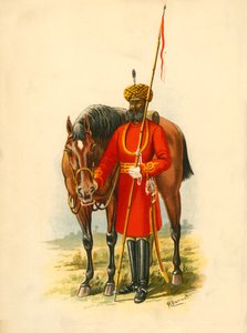 Vali-Generaller Body-Guard, Kalküta, 1890. by Godfrey Douglas Giles