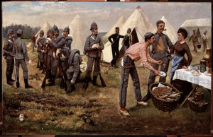 Sanatçıların Kamptaki Tüfekleri by Godfrey Pitney Merry